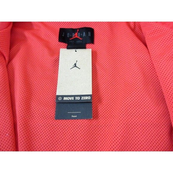 Jordan Men's Essentials Woven Flight Jacket Lobster Red Black Sizes NWT - Picture 5 of 7